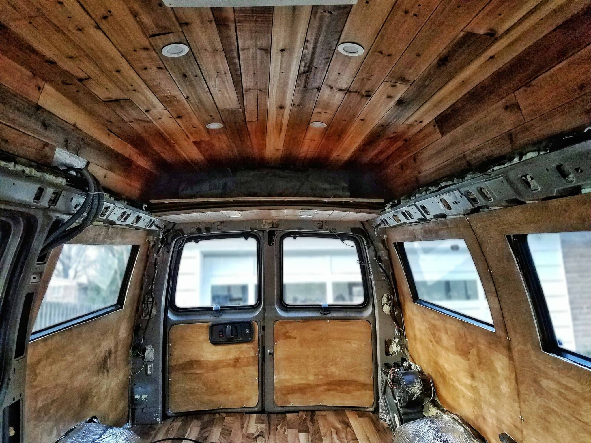 Creating Our Mobile Log Cabin: Easy Steps to Staining a Van cargo express trailer wiring diagram 
