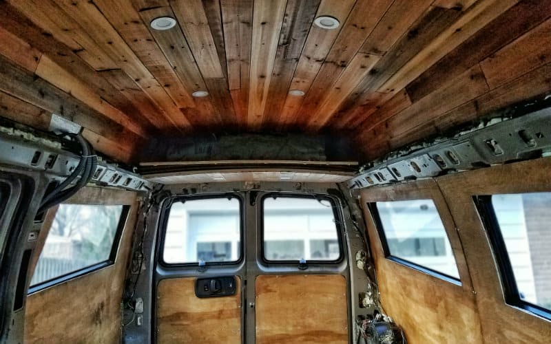 van all stained up