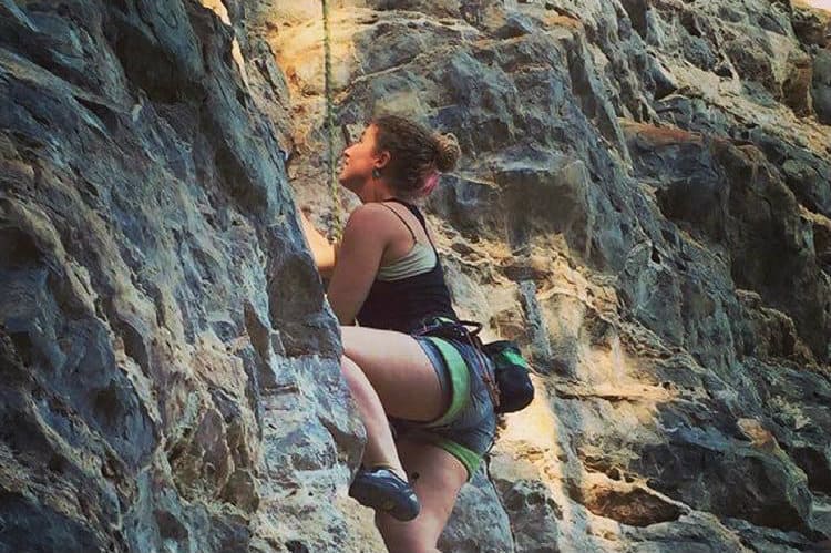 kaya rock climbing