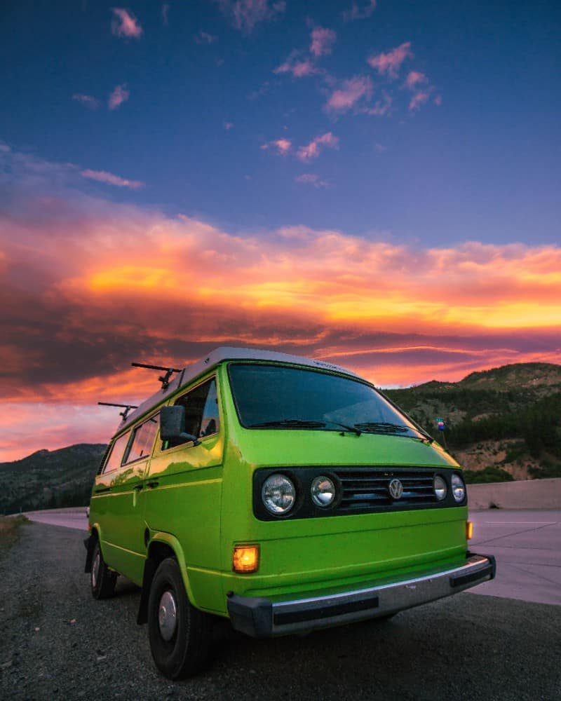 josiahq van life awesome sunset