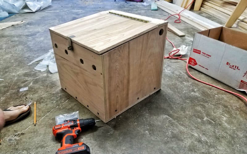 finished battery box