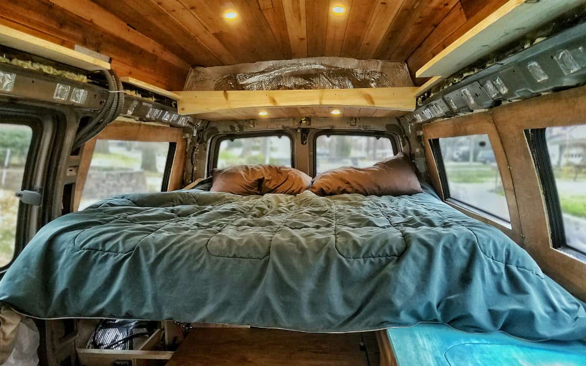 Badass Pullout Bed Frame Design, Adjustable Bed Frame For Camper Van