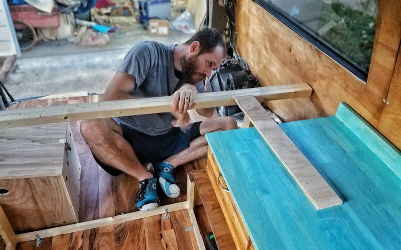 How To Fit A Queen-sized Bed In Your Van: Badass Pullout Bed Frame ...