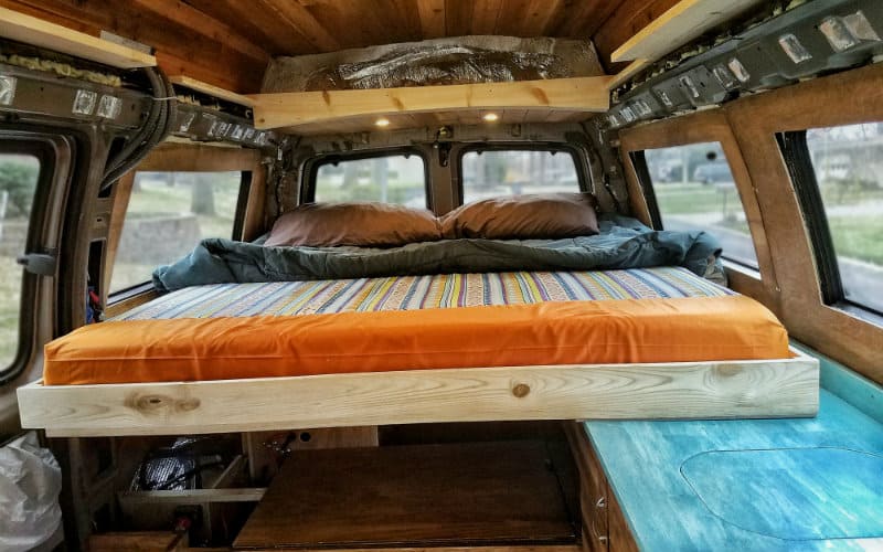 slide out bed van conversion