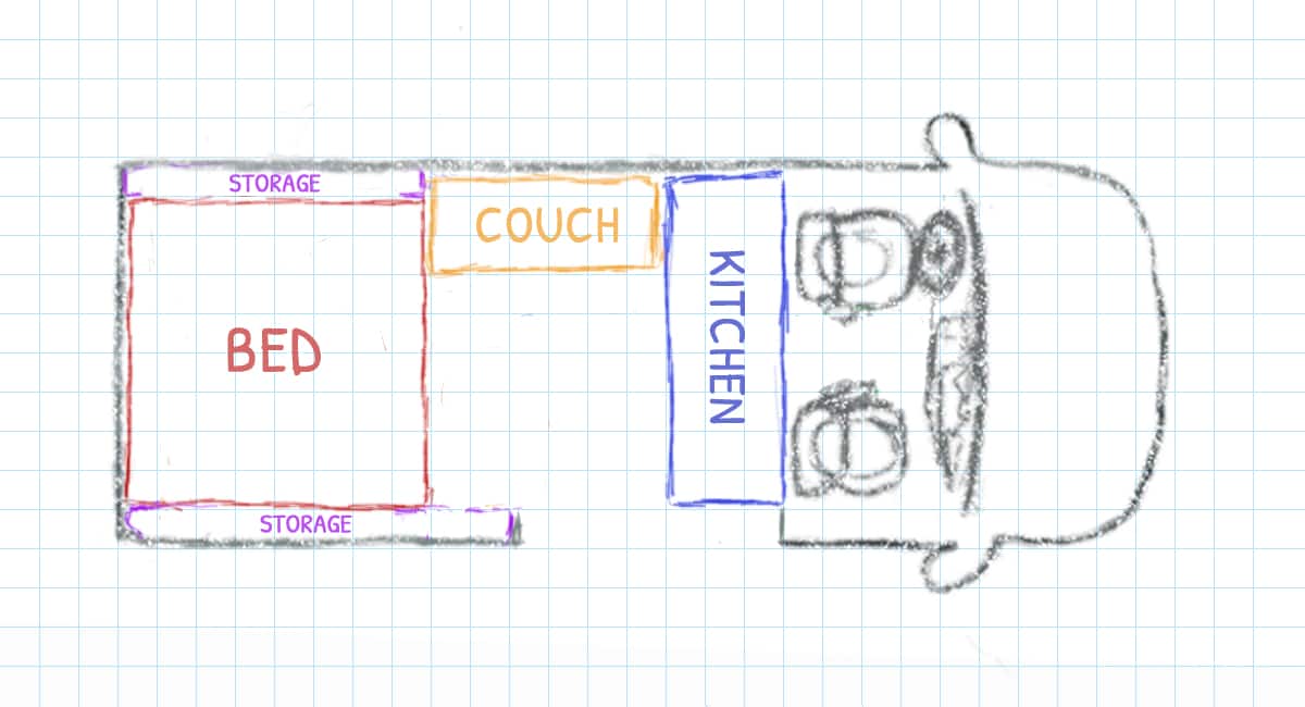 Kitchen-behind-Cab-Van-Layout