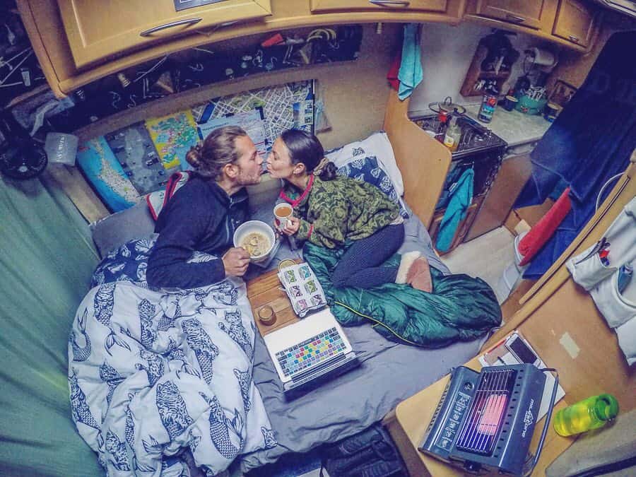 inside the van love