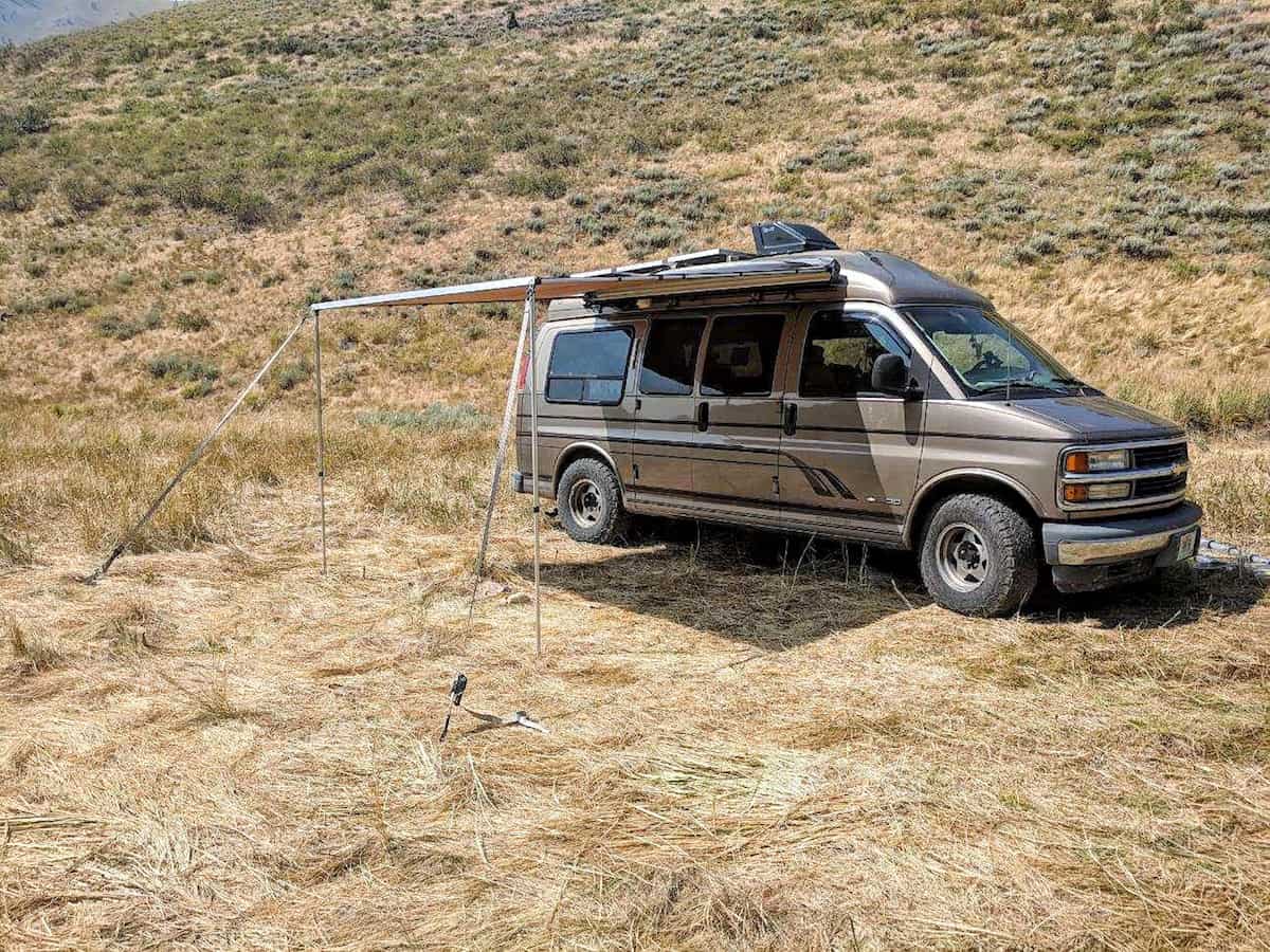 Conversion van roof discount rack