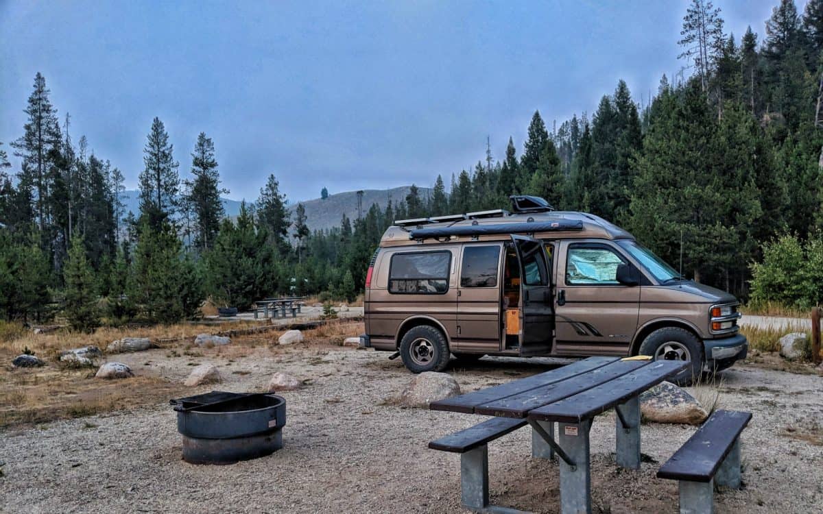 van camping