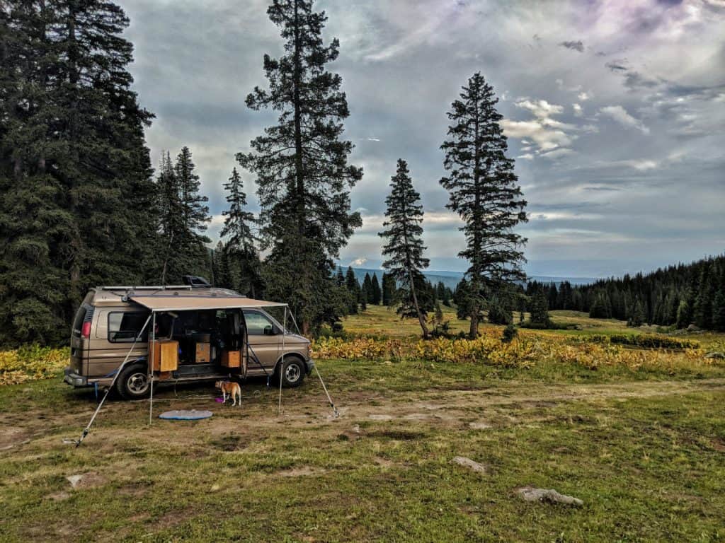 vanlife boondocking on public land