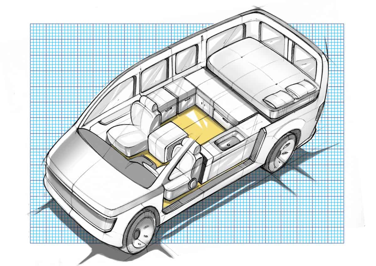 turn cargo van into camper