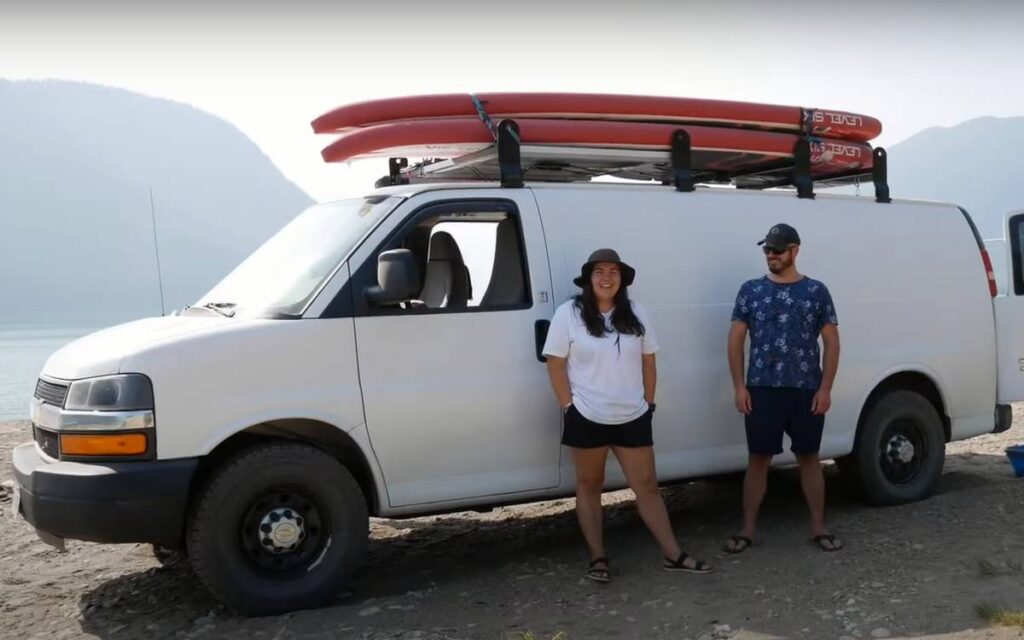 @paddlethepnw chevy express camper van exterior