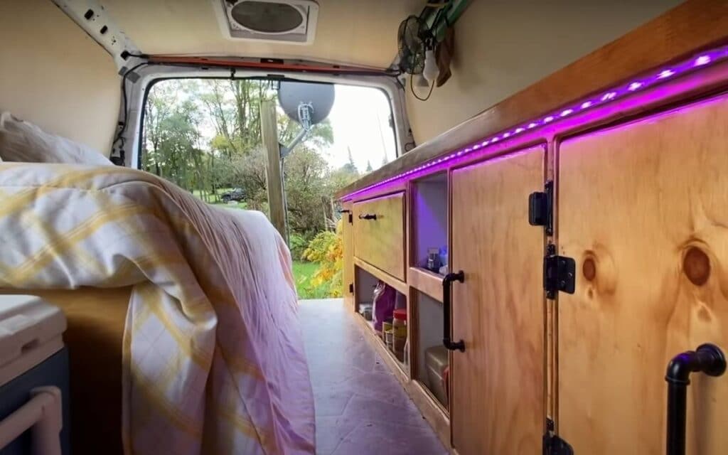 Graham's chevy express camper van interior