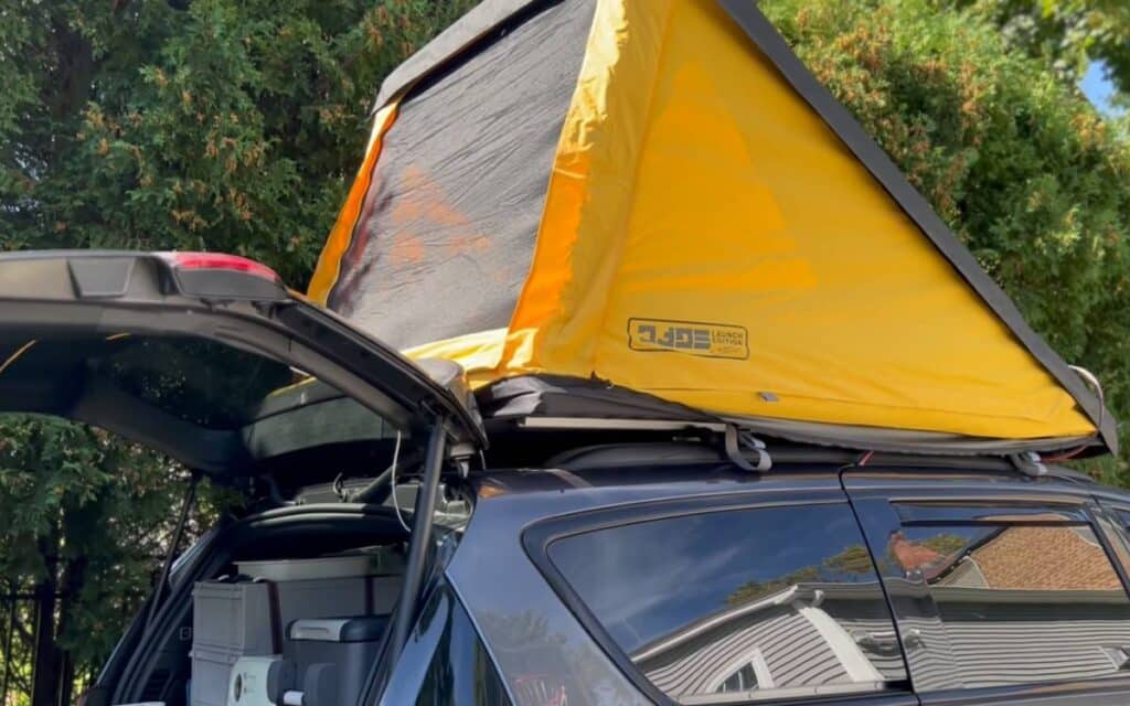 Todd's minivan camper conversion with roof top tent