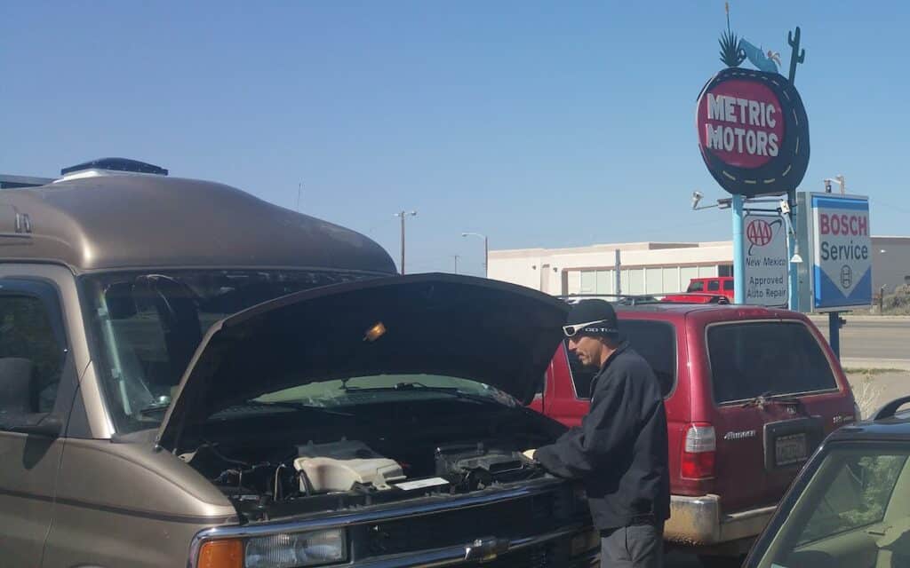 mechanic-looking-at-van