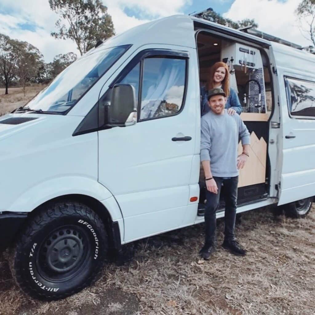 @benzson_the_van couple and their sprinter van camper