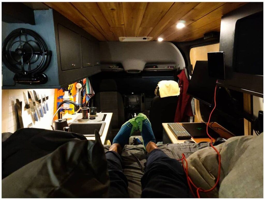 @yukonvan sprinter camper conversion interior