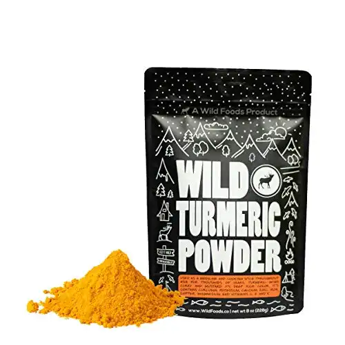 Wild Organic Turmeric Powder - 100% Raw Superfood with Joint Health Support - Curcumin & Antioxidant Rich - Vegan, Non GMO, Preservative Free & Gluten Free - 12 oz bag - Wild Foods