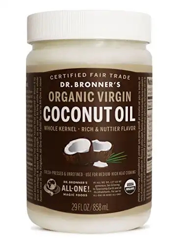 Dr. Bronner's - Fresh-Pressed Virgin Coconut Oil Whole Kernel Unrefined - 29 oz. Plastic Jar