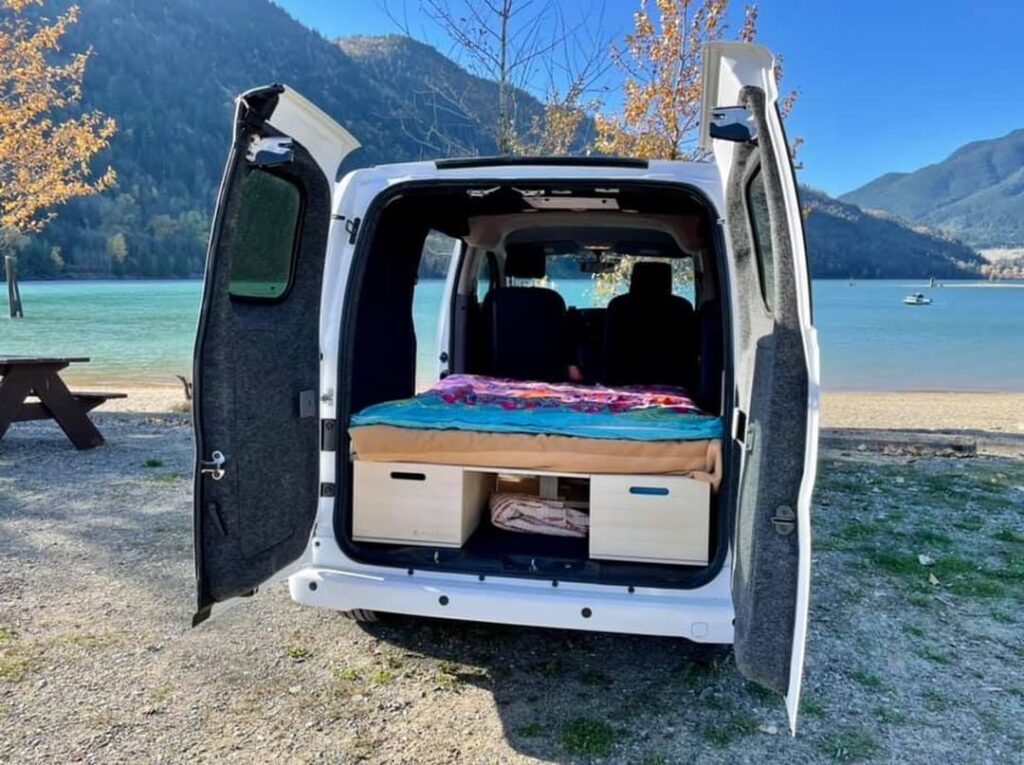 @roadloft nissan nv200 camper conversion rear view