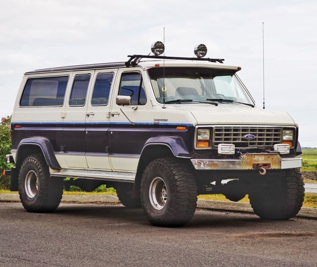 4x4 van parked on the road