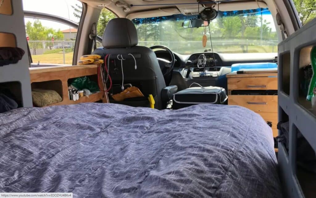Mark's campervan interior