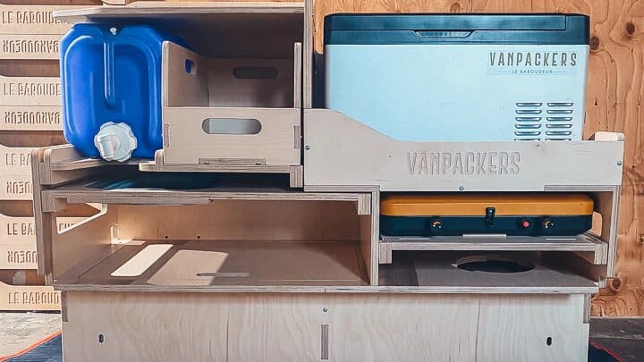 Vanpackers conversion kit, campervan kitchen and storage