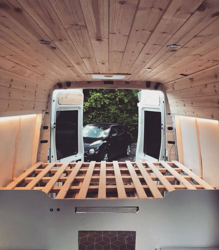 Van conversion bed sales frame