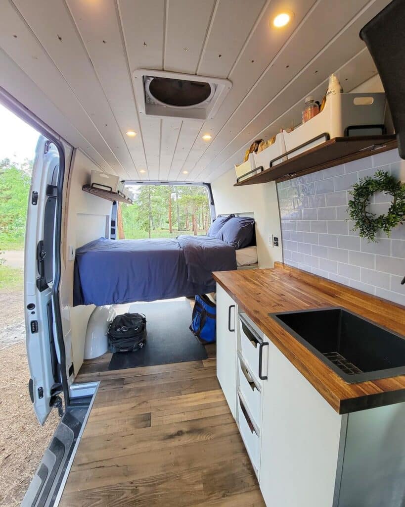 @discovercampervans campervan rentals camper interior