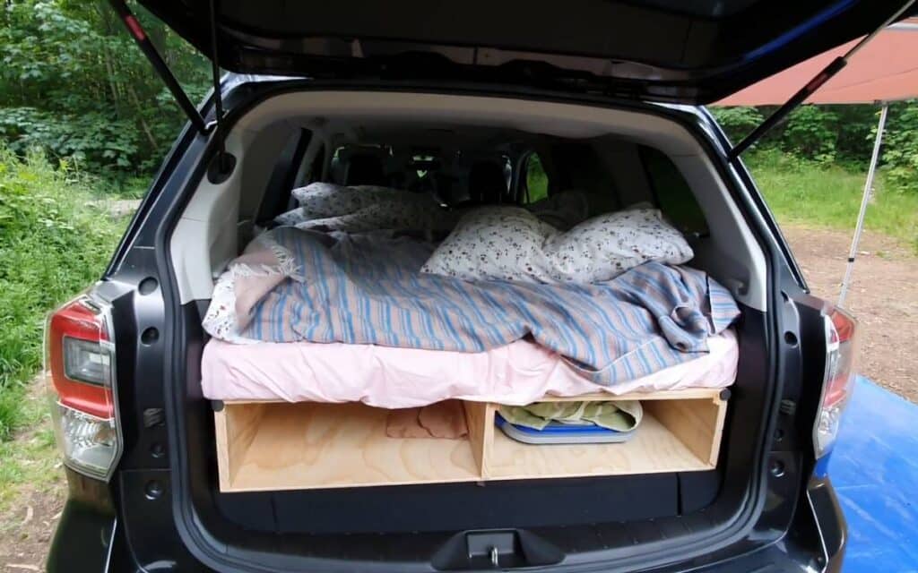 @regan7940 subaru forester camper conversion bed