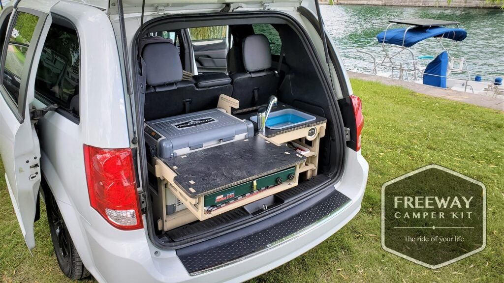 Freeway Camper Kit conversion kit, rear kitchen with sink