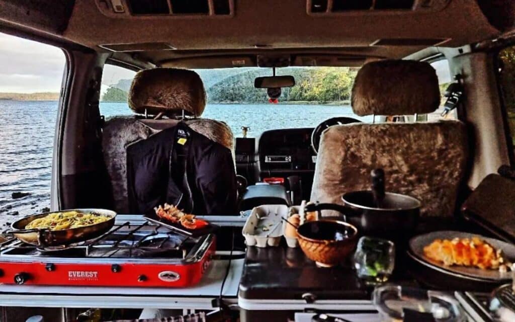 @pattsypattsy Meals cooked inside a van