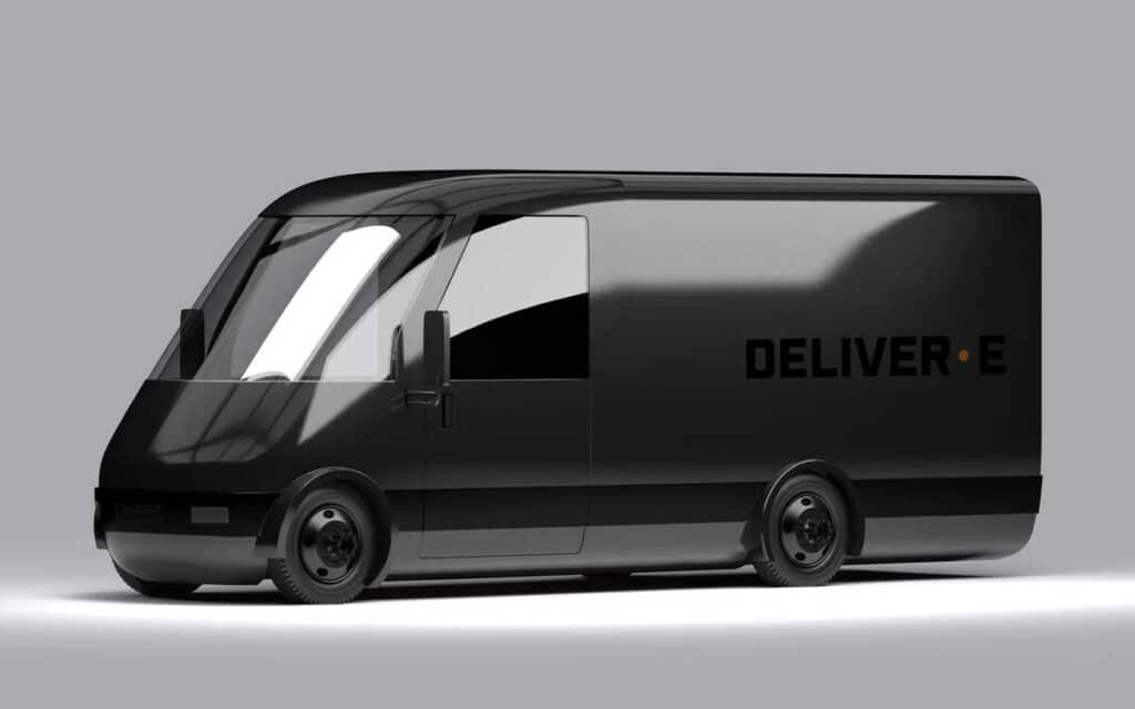 Black Bollinger Deliver-E van graphic