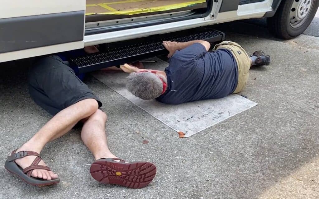 @JoyfulRambler Installing a Running Board