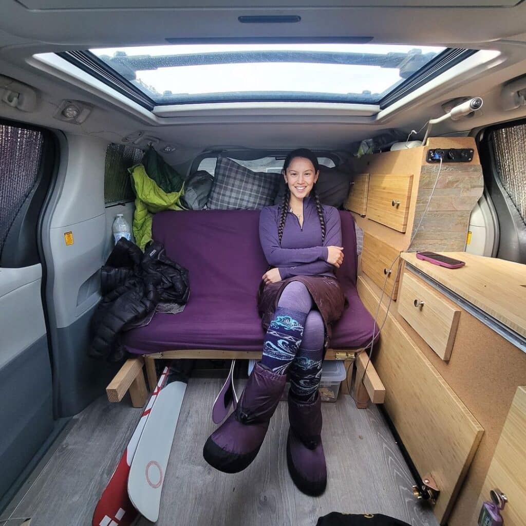 Best minivan store to sleep in