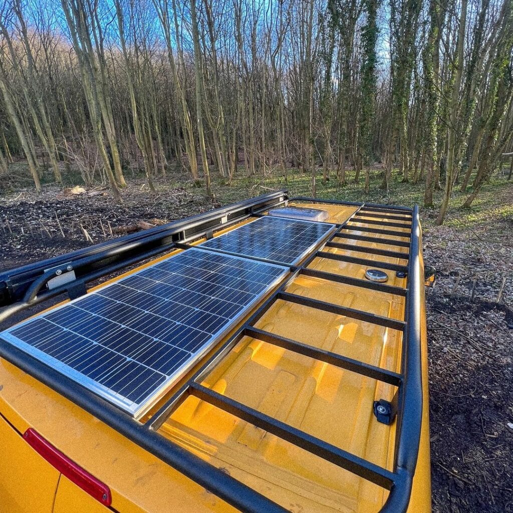 @wheeliamsuk Solar panels on van roof