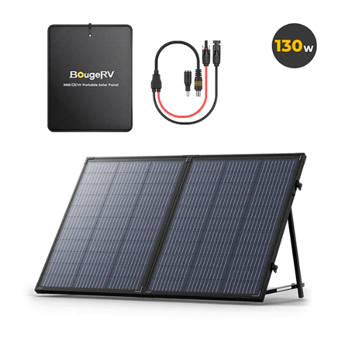 BougeRV 130W Mono Portable Solar Panel