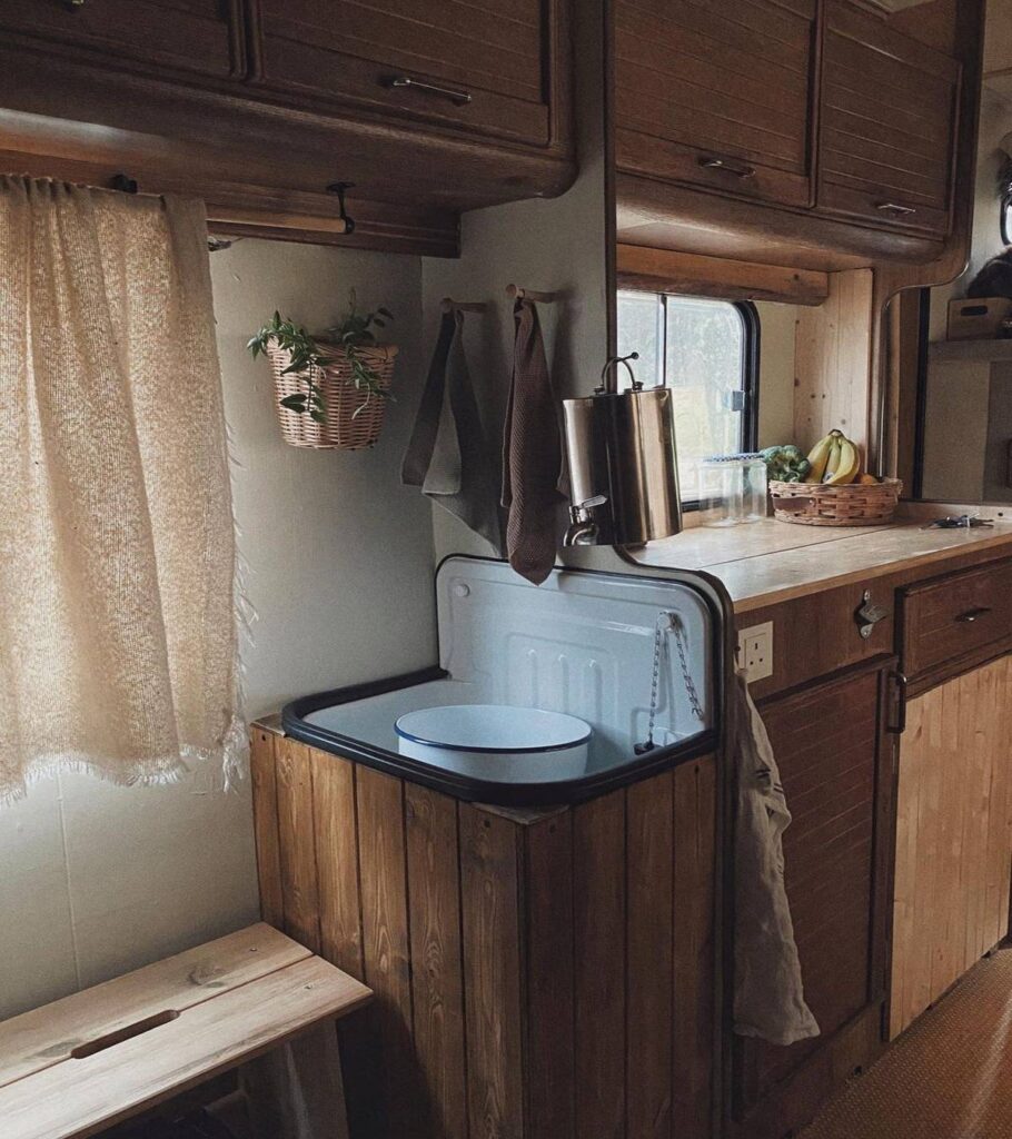 @thiscabinvan camper van kitchen