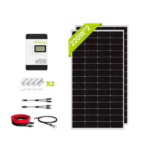 Newpowa 440W 12V Mono Solar Panel Kit