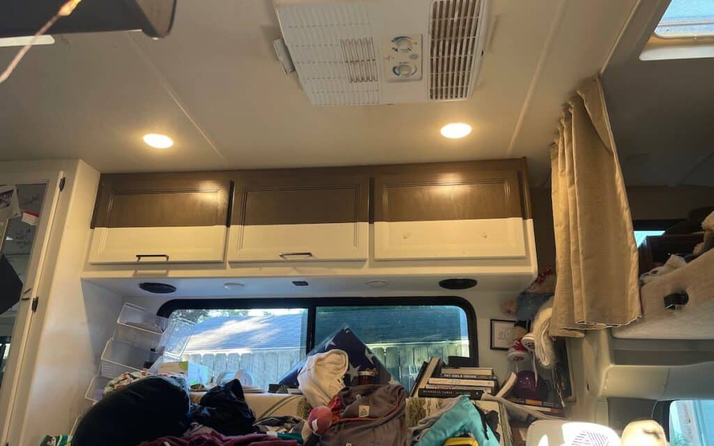 the lights finally back on inside an rv