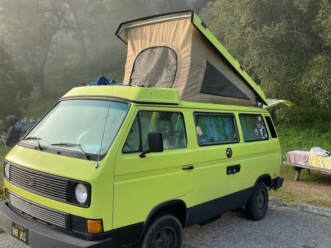 @kristin_youngs Green VW camper from Vintage Surfari Wagons